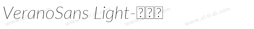 VeranoSans Light字体转换